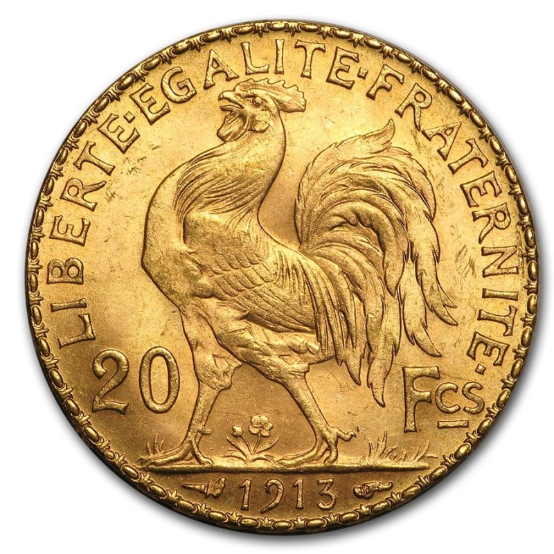 20 Francs Marianne Coq - Pièce Or investissement - Or Connect