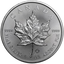Maple Leaf - 1 Once Argent - Pièces d'investissement - Or Connect