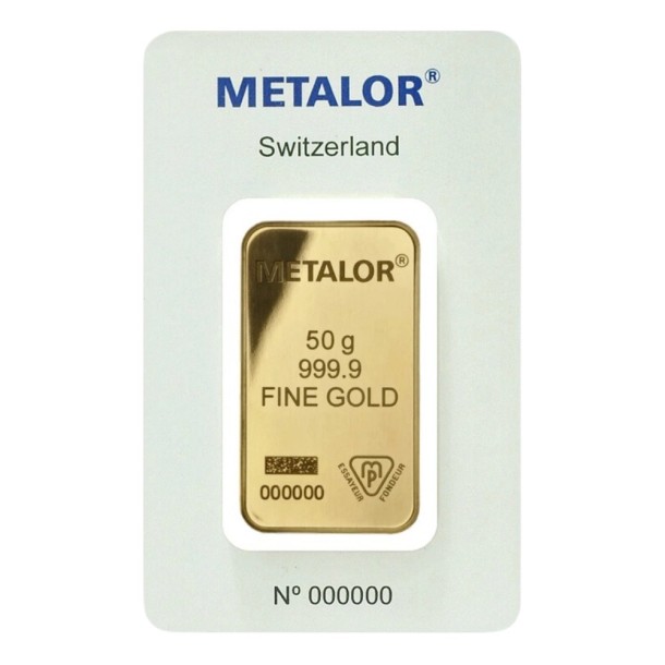 Lingot 50g or d'investissement - Or Connect