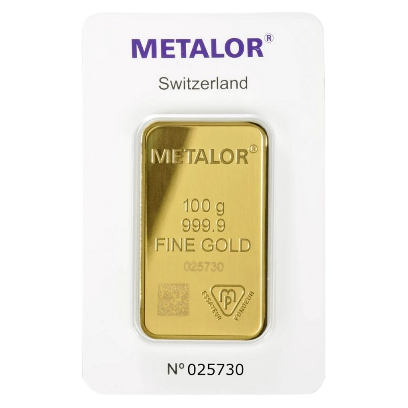 Lingot 100g Or d'investissement - Or Connect