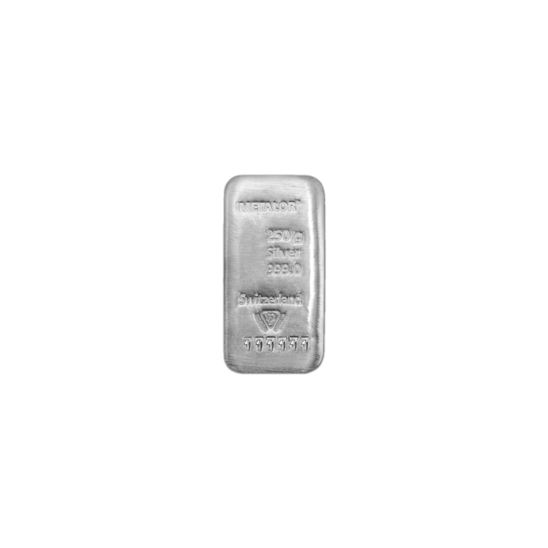 Lingot 250g Argent d'investissement - Or Connect