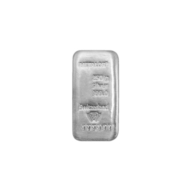 Lingot 250g Argent d'investissement - Or Connect